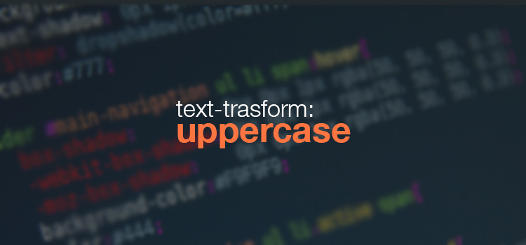 Css [ Text-Transform:Uppercase ] Karakter Sorunu Çözümü